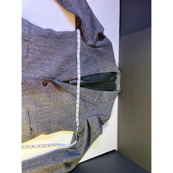 Vintage Cricketeer Dillards 100% Wool 2 Button Sport Coat Gray Blazer USA - Picture 8 of 10